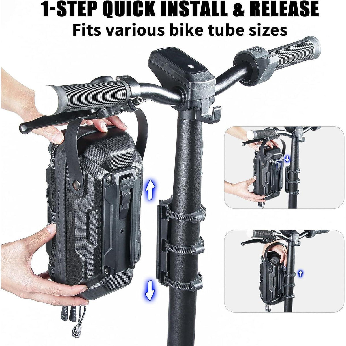 Scooter Tasche 3L Wasserdicht mit Schnellverschluss & Hartschale