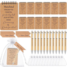 12x Dankeschön Geschenkset für Kollegen – Notizbuch & Stift