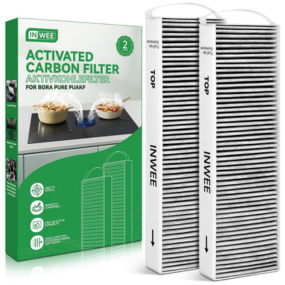 2x Aktivkohlefilter für Bora Pure Umluft Dunstabzugshaube