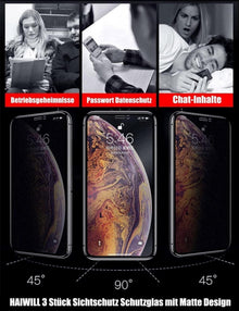 iPhone 16 Blickschutzfolie - 9H Sichtschutz Anti-Spy