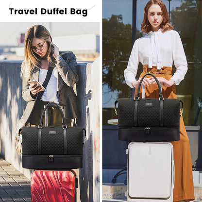 Weekender Reisetasche Damen XL mit Schuhfach & Kulturtasche