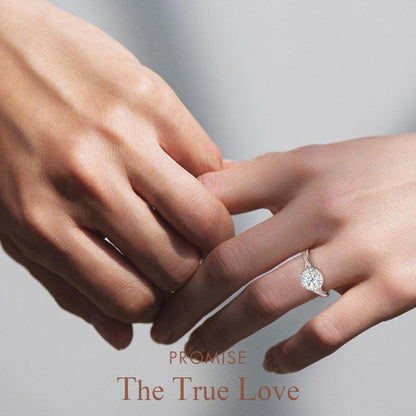 Moissanite Verlobungsring Damen 1-2 Karat VVS1 D 925 Silber Weißgold 57