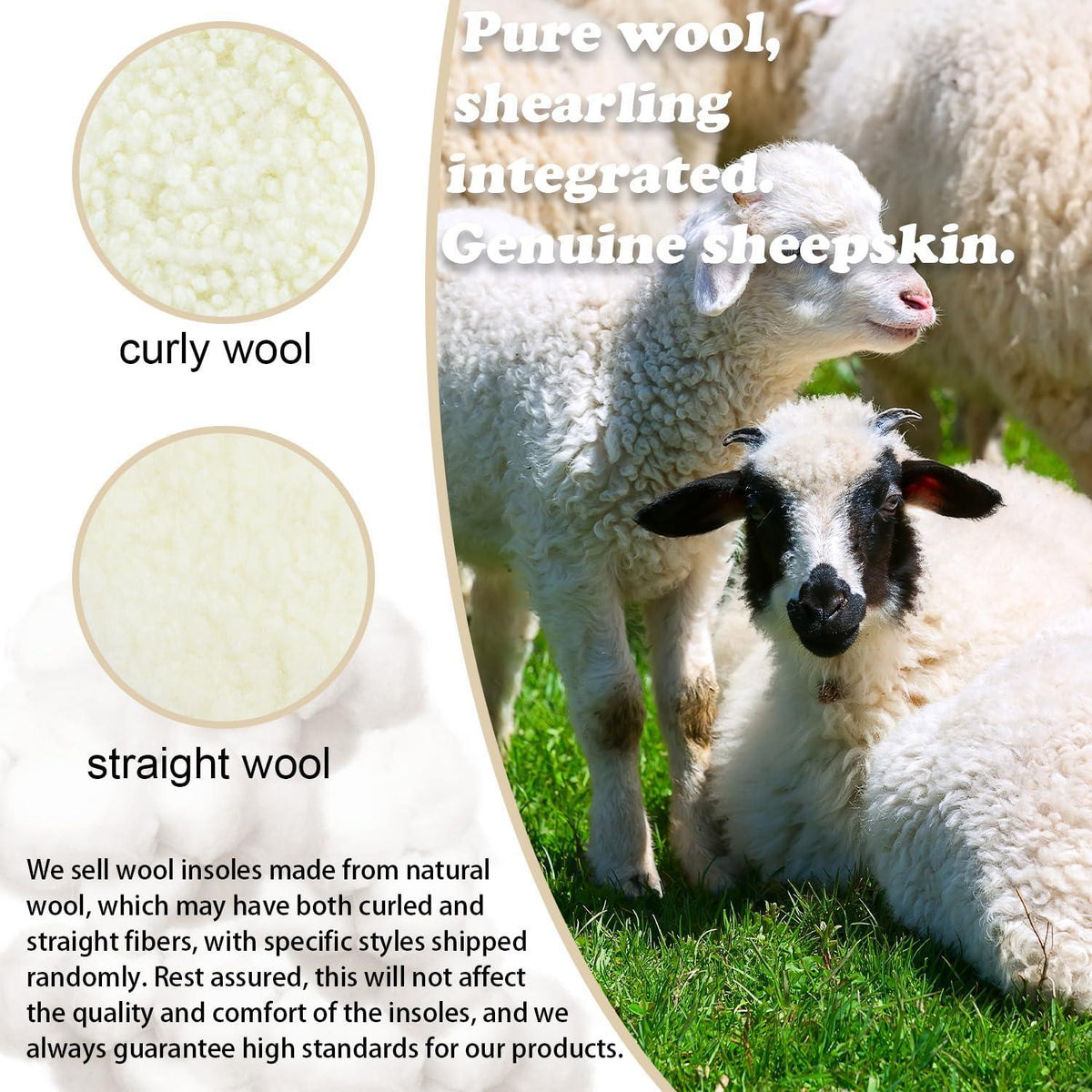 2er Pack Winter Einlagen Schafwolle & Schafsfell 37/38 EU