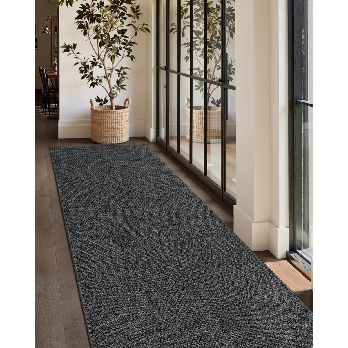 Schmutzfangmatte Innen Dunkelgrau 91x243cm – Rutschfest & Saugstark