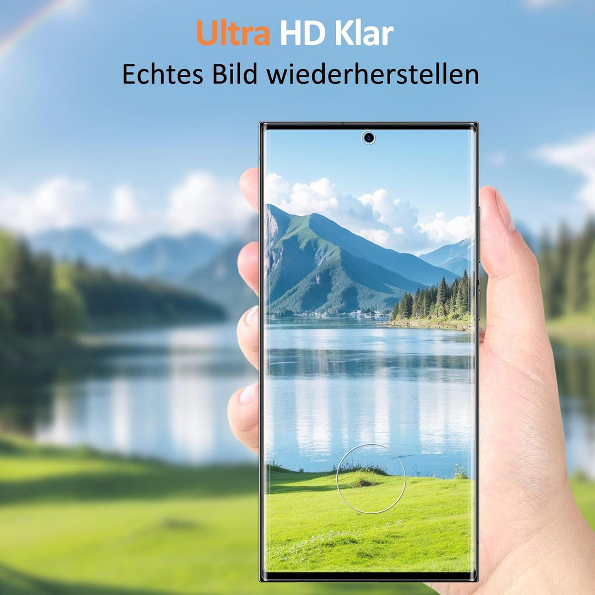 Panzer Schutzglas Samsung Galaxy S22 Ultra 2x Displayschutzfolie HD