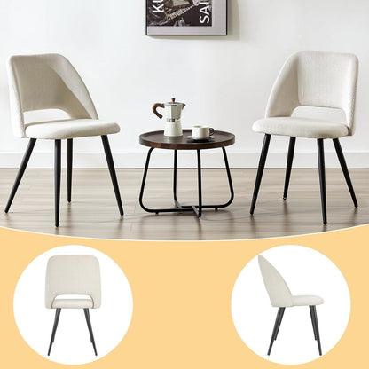 Esszimmerstühle 8er Set, Beige Kordsamt, Ergonomisch & Robust
