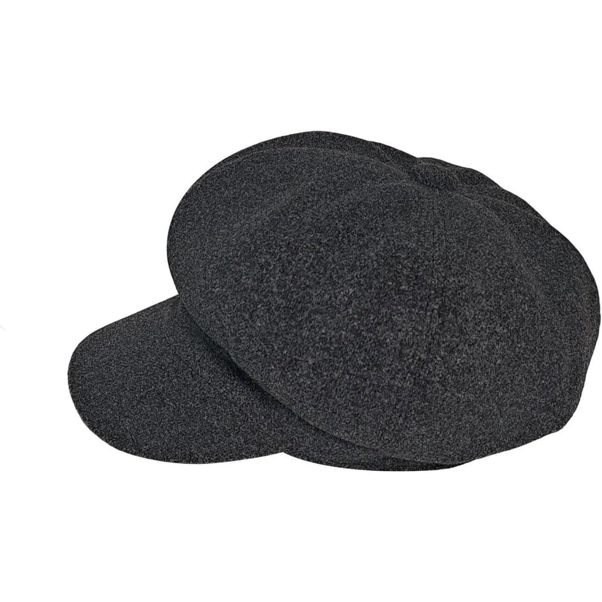 Vintage Damen Baskenmütze Winter Warme Achteck Cap Grau