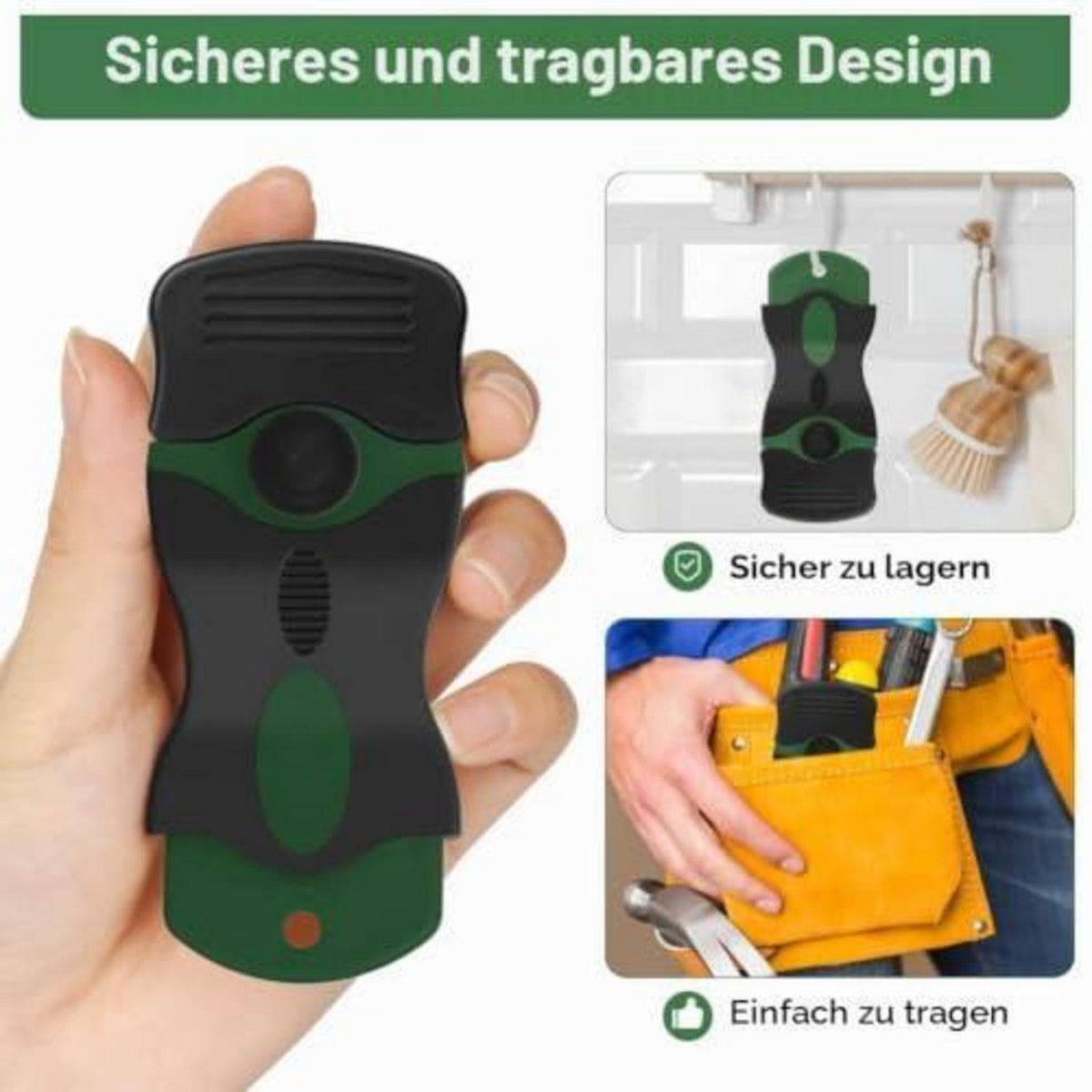 Keramikfeldschaber Set | 2 Stück Schaber für Kochfeld & Backofen