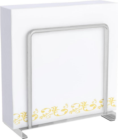 Serviettenhalter Silber Metall Tisch Küche Büro Deko 14cm