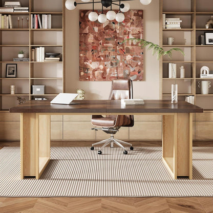 160cm Schreibtisch Holz – Rustikaler Bürotisch für Home Office
