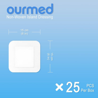 Sterile Wundpflaster 15x15 cm – Packung mit 25 Stück