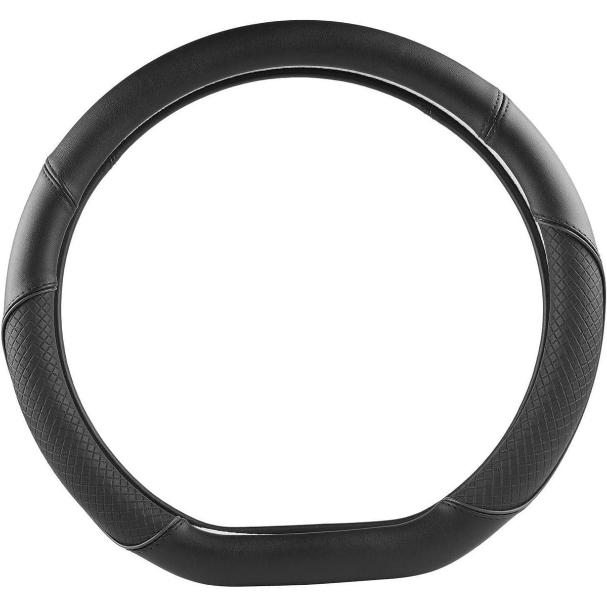 Lenkradbezug D-Form VW, Rutschfest & Atmungsaktiv in Lederoptik