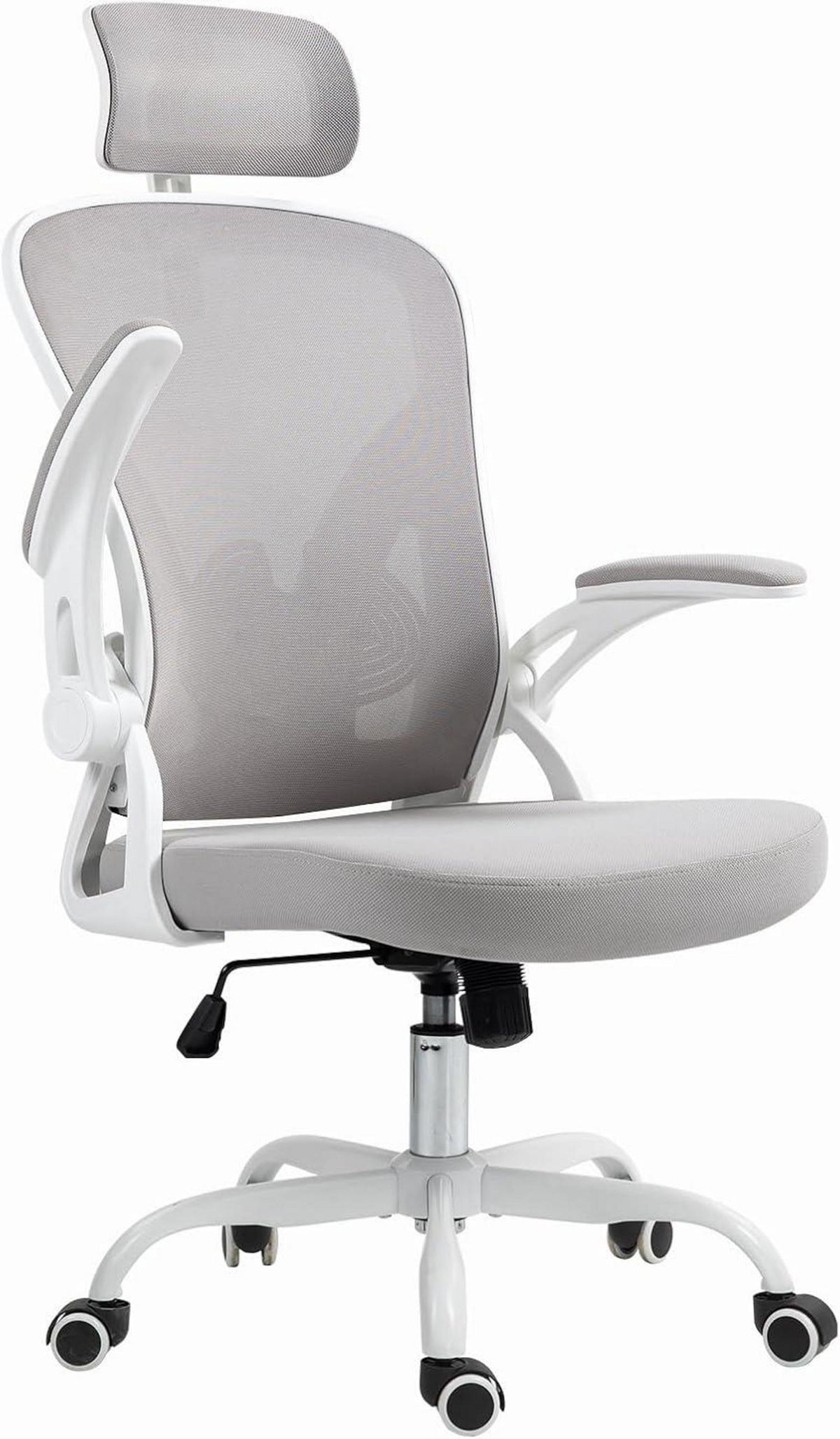 Ergonomischer Bürostuhl mit verstellbarer Kopfstütze und Lendenstütze