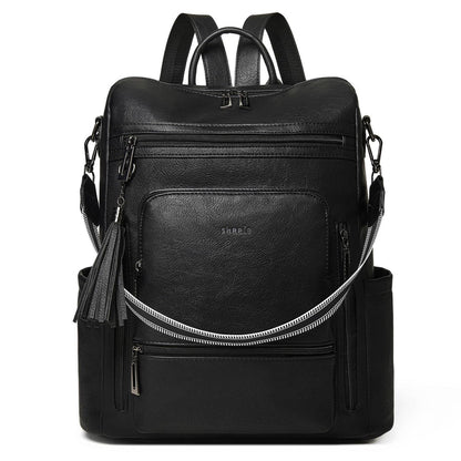 Rucksack Damen Laptopfach 15,6 Zoll Wasserdicht Business in Lederoptik