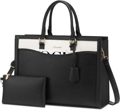 Laptoptasche LOVEVOOK Handtasche Groß Damen Schultertasche 15.6 Zoll