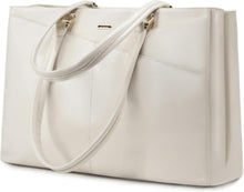 Laptoptasche Damen 15,6 Zoll Groß Wasserdicht Beige