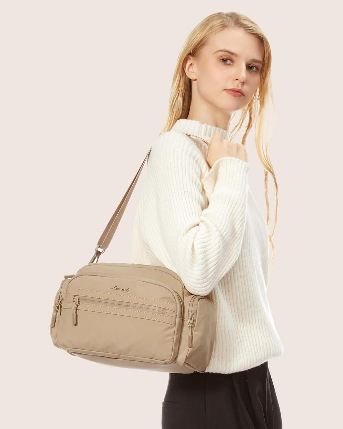 LOVEVOOK Umhängetasche Damen Schwarze Crossbody Bag
