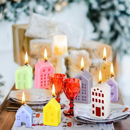 Silikonformen Häuser – 12er Set für DIY & Basteln