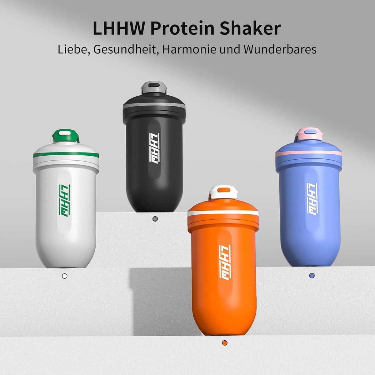 Protein Shaker Edelstahl 500ml Auslaufsicher Eiweiß Shaker Stahl