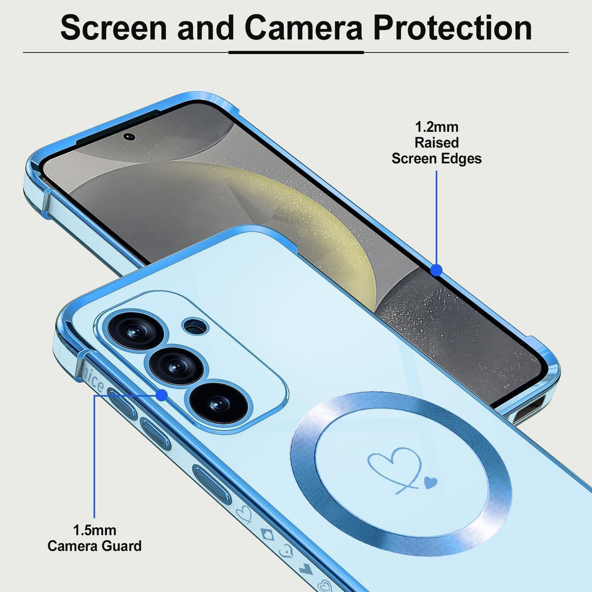 Samsung Galaxy S24 Hülle mit MagSafe, magnetisch, blau