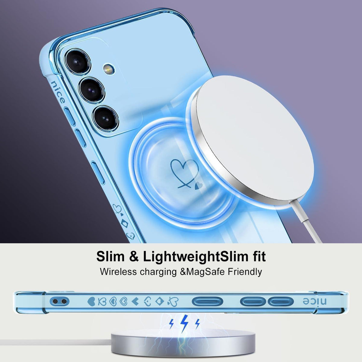 Samsung Galaxy S24 Hülle mit MagSafe, magnetisch, blau