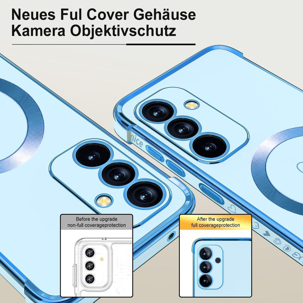Samsung Galaxy S24 Hülle mit MagSafe, magnetisch, blau