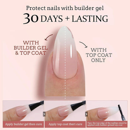 240 Falsche Nägel Rosa Ballerina Design - Französisch Nail Tips Set