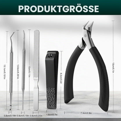 Pediküre Set 5-teilig – Nagelpflege Profi für Füße & Hände