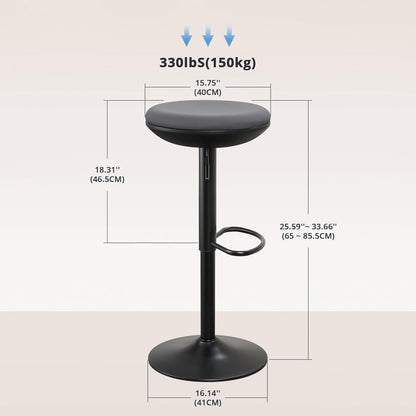 Ergonomischer Stehhocker höhenverstellbar drehbar ohne