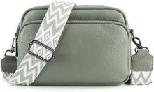 Echtes Leder Damen Crossbody Umhängetasche Schultertasche 3