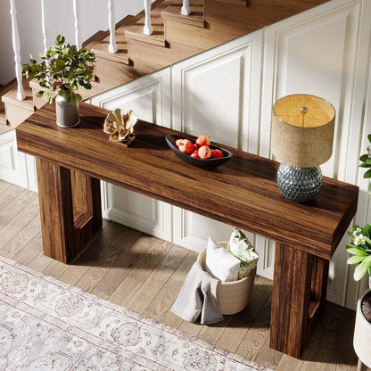 160 cm Konsolentisch im Landhausstil – Rustikaler Sofatisch