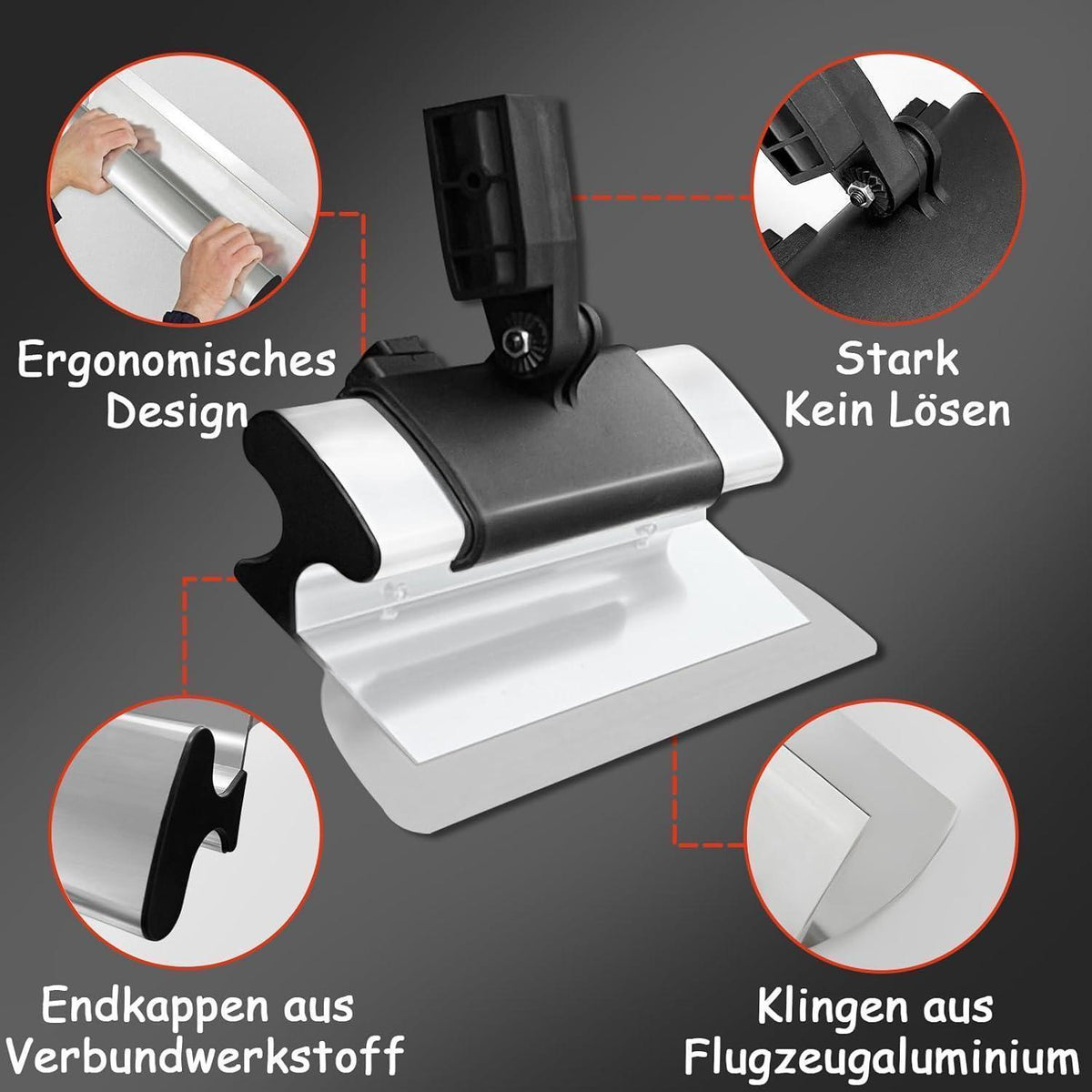 VKE Flächenspachtel Set Profi mit Teleskopstange & Zubehör
