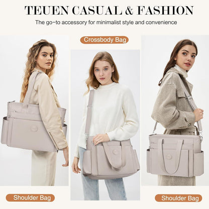 TEUEN Große Nylon Handtasche Damen-Umhängetasche Crossbody