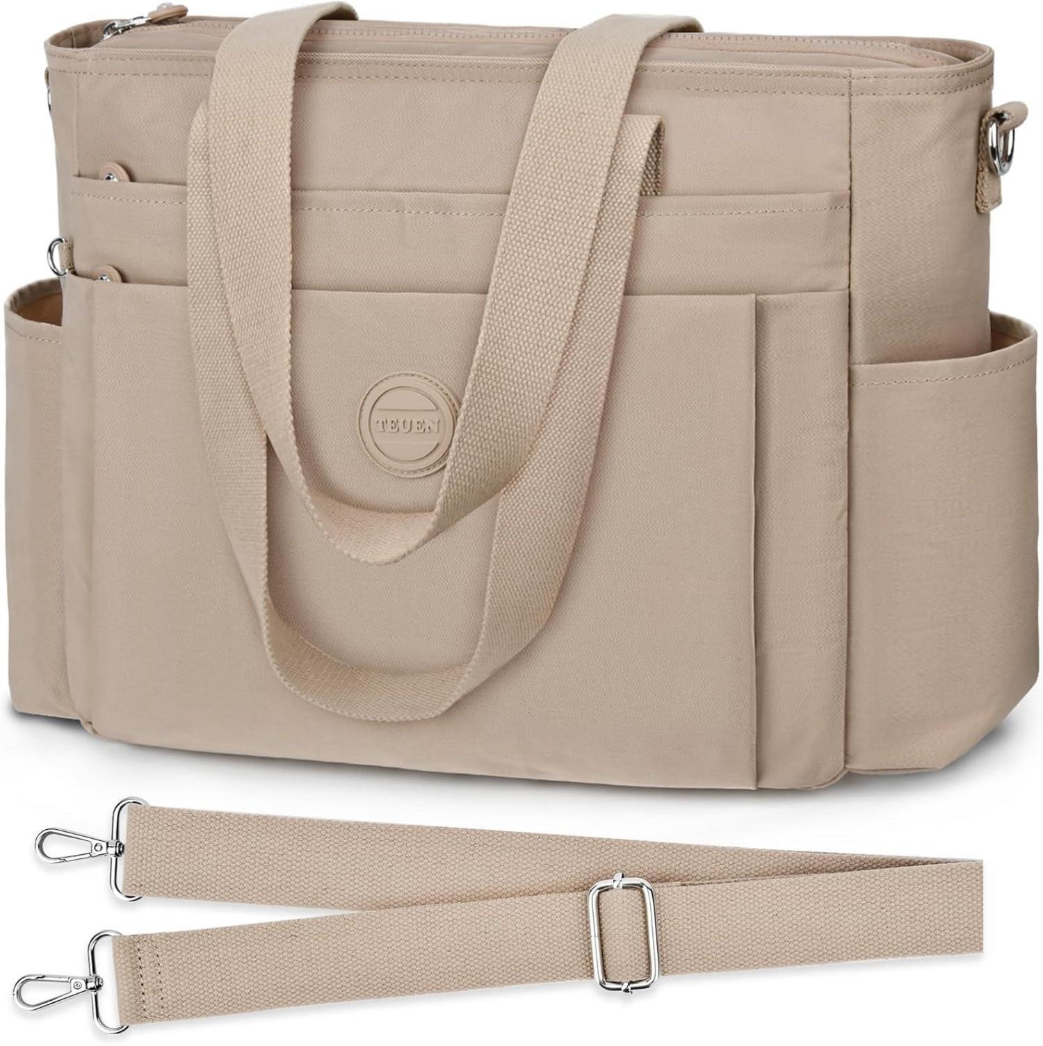 TEUEN Damen Handtasche Nylon Crossbody Schultertasche Work Bag