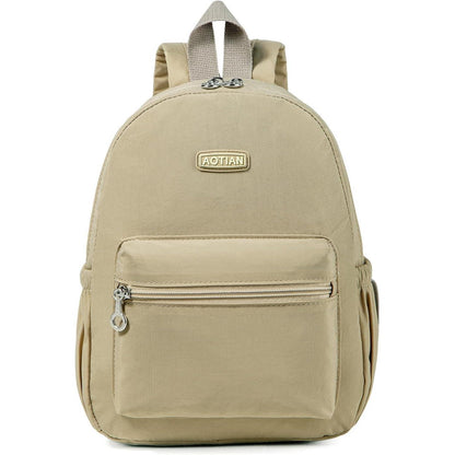 Damen Mini Rucksack Khaki Leicht & Geräumig für Alltag & Camping
