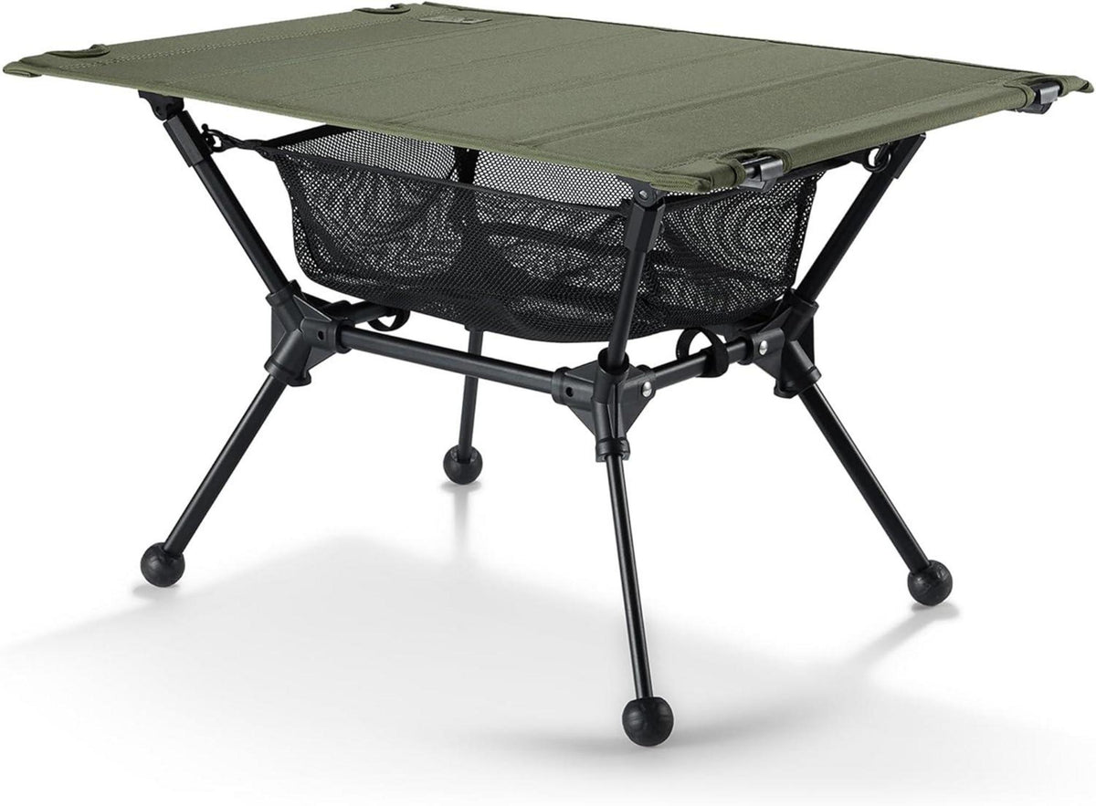 Faltbarer Campingtisch mit Tragetasche und Netztasche, 60 x 40 x 37 cm
