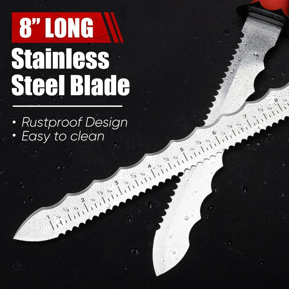 Dämmstoffmesser 20cm Edelstahl mit Laserskala