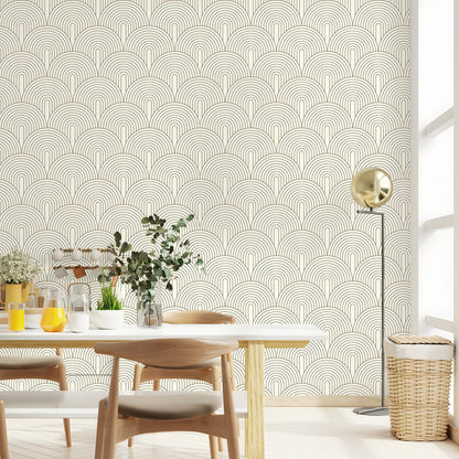 Selbstklebende Moderne Streifen Tapete 44cmx300cm - Wasserdicht Vinyl