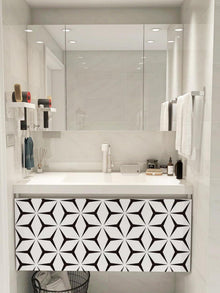 Selbstklebende Moderne PVC Tapete 44 x 1000 cm - Wasserfest