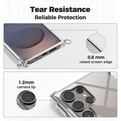 Samsung Galaxy S25 Ultra Umhängehülle mit Kordel Schwarz