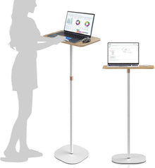 Stehpult Höhenverstellbar Computertisch Weiß Laptoptisch Projektor