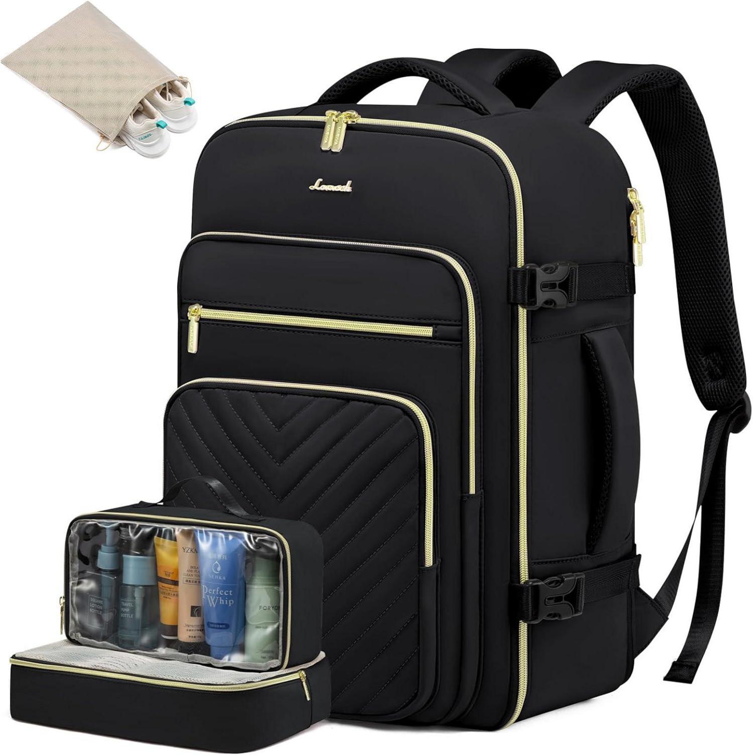 30L LOVEVOOK Damen Rucksack Handgepäck Flugzeug Wasserdicht Hiking