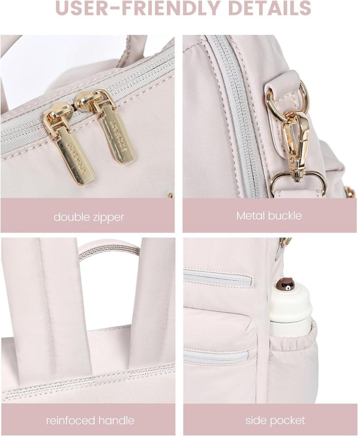 Rucksack Damen Klein Handtasche 2 in 1 Wasserdicht Schultertaschen