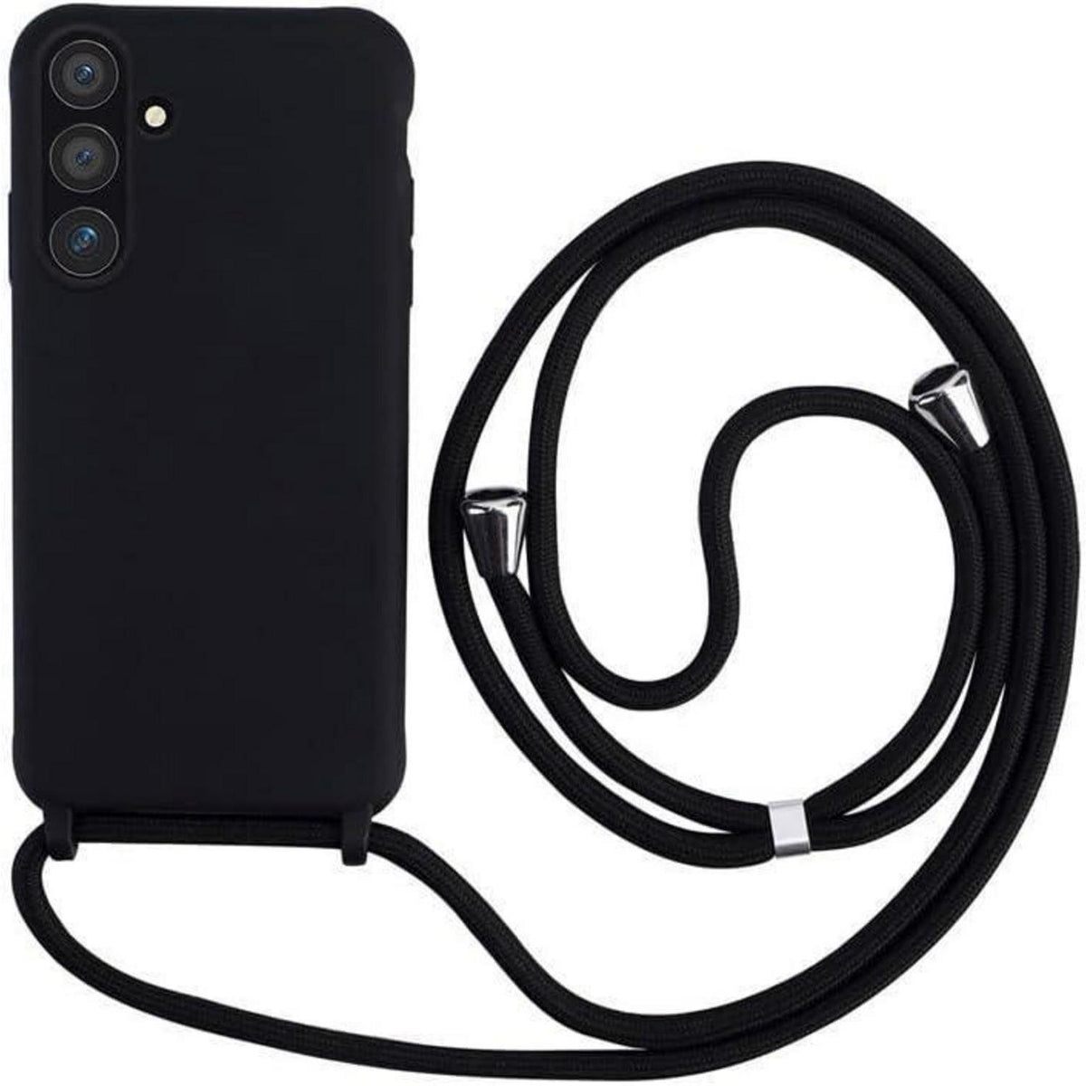 Handyhülle mit Band für Samsung Galaxy A16 5G Schwarz