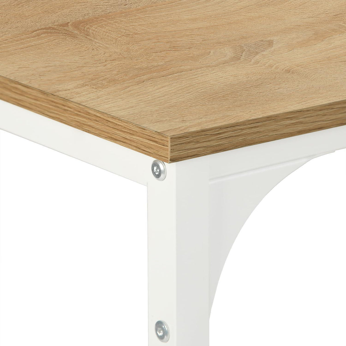 Bartisch Set mit 4 Barhockern – Industriestil Eiche & Weiß