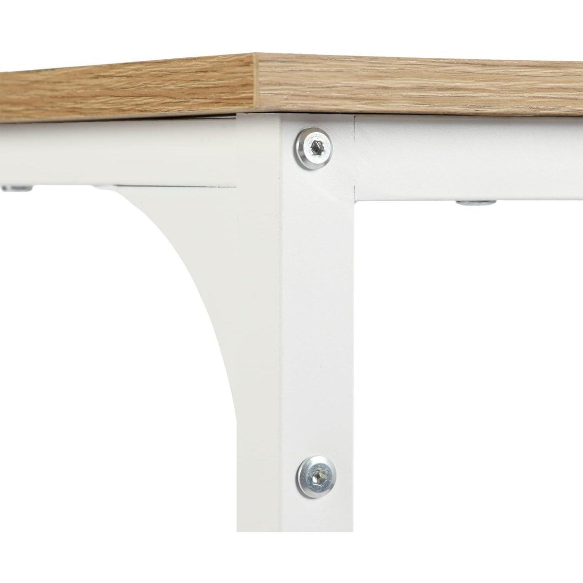 Bartisch Set mit 4 Barhockern – Industriestil Eiche & Weiß