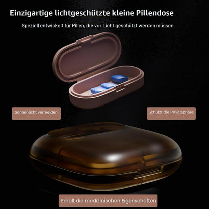 Pillendose 4 Fach – Kleiner Reise Medizin Organizer