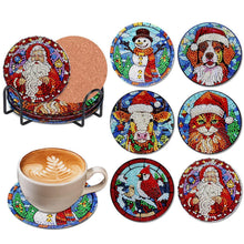 Diamond Painting Untersetzer Set 6er DIY Weihnachten