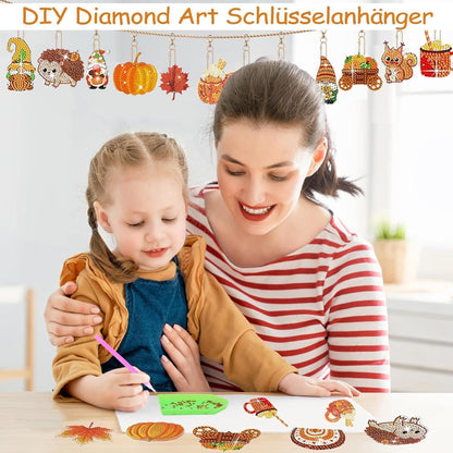 5D Diamant Painting Herbst Bausatz für Erwachsene & Kinder