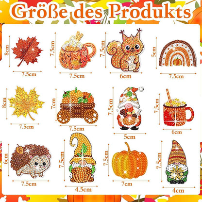 5D Diamant Painting Herbst Bausatz für Erwachsene & Kinder